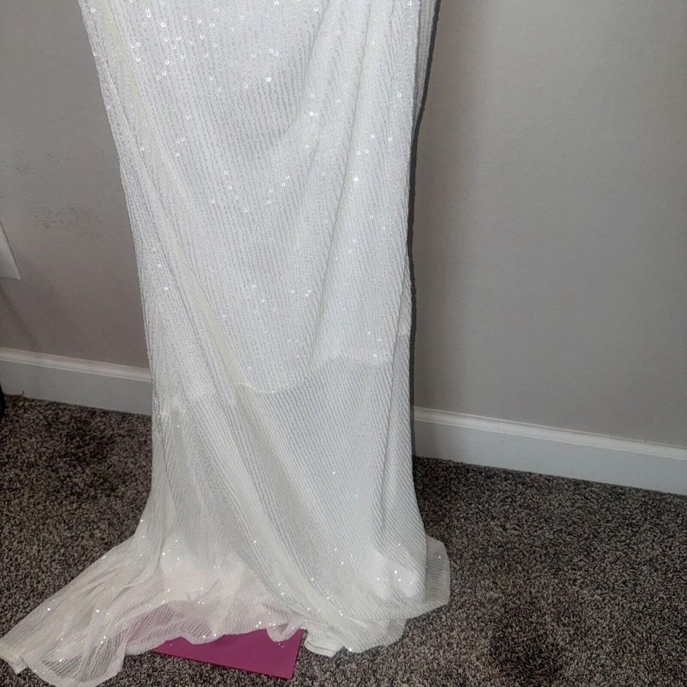NEW IEENA for MAC DUGGAL Ruched OneShoulder Trumpet GOWN Size 10 $358 NORDSTROM - Picture 5 of 13